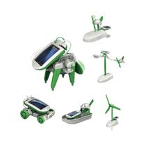 Kit De Ciências Infantis 6 Em 1 DIY Robô Solar Montagem Modelo Brinquedo Educacional