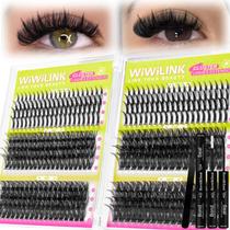 Kit de Cílios em Clusters WiWiLINK 456 Peças Curvatura D 12-18 mm Kit de Cílios em Clusters WiWiLINK 456 Peças Curvatura D 12-18 mm