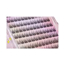 Kit De Cílios Postiços Autoadesivos 120 Cluster C Curl 12mm Estilo Natural Em Cruz