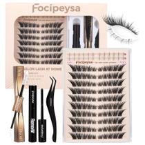 Kit de Cílios Postiços Focipeysa Fox Tail Lash Clusters