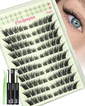 Kit de Cílios Postiços Focipeysa Wispy Fox Eye em Cachos