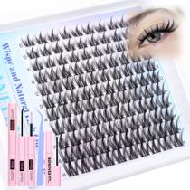 Kit de cílios postiços LANFLOWER Manga Wispy Clusters Set