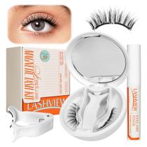 Kit de cílios postiços magnéticos LASHVIEW XYT01 com aplicador Kit de cílios postiços magnéticos LASHVIEW XYT01 com aplicador