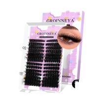 Kit De Cílios Postiços Naturais Com Ponta Asa E Cola Para Aplicação DIY Em Casa GROINNEYA