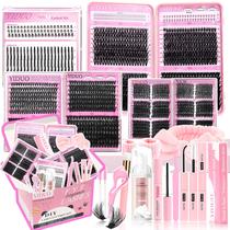 Kit de Cílios Postiços YIDUO 1864 Peças Conjunto de Volume em Cachos
