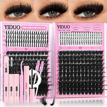 Kit de Cílios Postiços YIDUO 200D e 300D com Clusters Kit de Cílios Postiços YIDUO 200D e 300D com Clusters