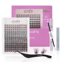 Kit de Cílios UCOOLME Secret Lash - Curvatura D Natural (8-18mm)