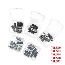 Kit De Circuitos Integrados Lógicos 50PCS 74LS00 74LS02 74LS04 74LS08 74LS32 DIP-14 Caixa Com 10