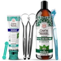 Kit de Clareamento GuruNanda: Creme Dental e Óleo para Bochecho Kit de Clareamento GuruNanda: Creme Dental e Óleo para Bochecho