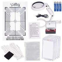 Kit de Classificação de Cartões JstFrU com Lâmpada LED, Lupa e Capas Kit de Classificação de Cartões JstFrU com Lâmpada LED, Lupa e Capas
