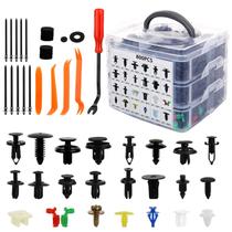 Kit de clipes de retenção de pressão para carro e fixadores de plástico (835 unidades) Kit de clipes de retenção de pressão para carro e fixadores de plástico (835 unidades)