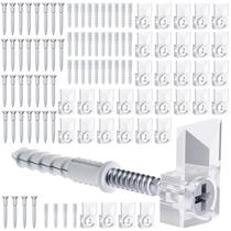 Kit de clipes para porta-espelhos BagTeck Clear Plastic 100 conjuntos