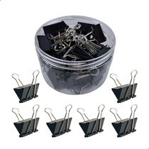 Kit De Clips Borboleta Prendedor De Papel Binder 15/19/25/32/41/51mm Preto Kit De Clips Borboleta Prendedor De Papel Binder 15/19/25/32/41/51mm Preto