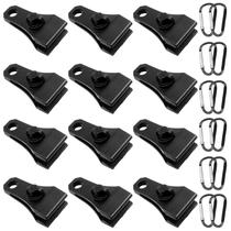 Kit de Clips para Lona de Alta Resistencia Mejorado 24 piezas con Mosquetón