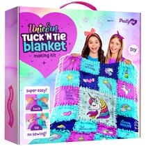 Kit de cobertor de lã Pretty Me Unicorn Tuck N' Tie para meninas de 6 anos ou mais