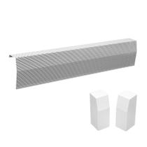 Kit de cobertura de aquecedor de rodapé de aço galvanizado Saree de 3 pés