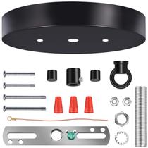 Kit de cobertura de teto MAYOMAJO de 6 polegadas com placa pesada preta