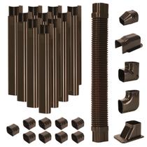 Kit de cobertura Line Set HOXHA 3 W 4,9 m L PVC marrom para Mini Split