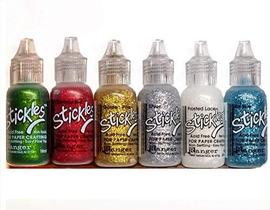 Kit de Cola com Glitter Stickles Ranger 6 Unidades de 15 ml Kit de Cola com Glitter Stickles Ranger 6 Unidades de 15 ml