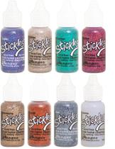 Kit de Cola com Glitter Stickles Ranger 8 Cores 15ml Kit de Cola com Glitter Stickles Ranger 8 Cores 15ml