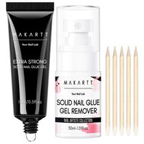 Kit de cola e removedor de unhas Makartt Super Strong 30mL