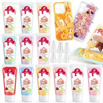 Kit de cola em creme ColoPlay 12x50g com 18 pontas de tubulação DIY Kit de cola em creme ColoPlay 12x50g com 18 pontas de tubulação DIY
