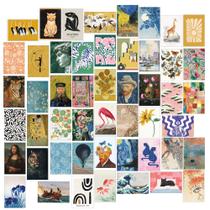 Kit de colagem de arte de parede Fardes Maximalist 50 unidades para meninas adolescentes Kit de colagem de arte de parede Fardes Maximalist 50 unidades para meninas adolescentes