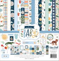 Kit de coleção Paper Echo Park Welcome Baby Boy 30x30cm