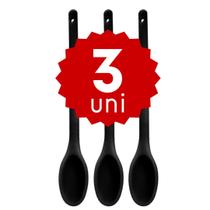 Kit de Colher de Silicone para Refogar 30cm Cabo Longo Não Derrete Super Resistente