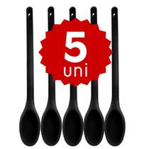 Kit de Colher de Silicone para Refogar 30cm Cabo Longo Não Derrete Super Resistente Kit de Colher de Silicone para Refogar 30cm Cabo Longo Não Derrete Super Resistente