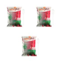 Kit de Colher para Refeição Linha Leve Biodegradável 15,5cm Cristal GoldenPlast 3 pacotes com 50 unidades