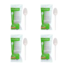 Kit de Colher para Sobremesa 12,2cm Cristal Cropac 4 Pacotes com 50 unidades Kit de Colher para Sobremesa 12,2cm Cristal Cropac 4 Pacotes com 50 unidades