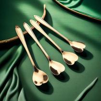 kit de Colheres Coração Fofas pra Cozinha/ mesa posta Douradas p/Café Sobremesa /Chá Aço inoxidável 10PCS kit de Colheres Coração Fofas pra Cozinha/ mesa posta Douradas p/Café Sobremesa /Chá Aço inoxidável 10PCS