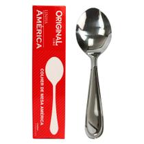 Kit De Colheres De Mesa Aço Inox América Original Line Com 12 Peças