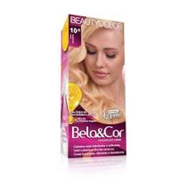 Kit de Coloração Bela&Cor - 10.0 Louro Claríssimo - Tratamento e Cobertura Total Kit de Coloração Bela&Cor - 10.0 Louro Claríssimo - Tratamento e Cobertura Total