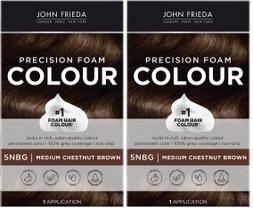 Kit de Coloração Capilar John Frieda Precision Foam 5NBG Castanho