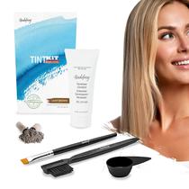Kit de coloração de cabelo Godefroy Light Brown 20 Applicat 100% cinza