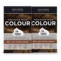 Kit de coloração de cabelo John Frieda Precision Foam Light Brown 6N