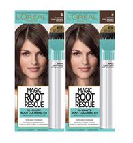 Kit de coloração de cabelo L'Oreal Paris Magic Root Rescue 4 Dark Brown