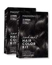 Kit de coloração de cabelo Madison Reed Radiant 2.5NNN Soft Black x2 Kit de coloração de cabelo Madison Reed Radiant 2.5NNN Soft Black x2