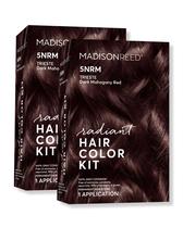 Kit de coloração de cabelo Madison Reed Radiant 5NRM Dark Auburn Red Kit de coloração de cabelo Madison Reed Radiant 5NRM Dark Auburn Red