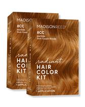 Kit de coloração de cabelo Madison Reed Radiant 8CC Dark Copper Blonde Kit de coloração de cabelo Madison Reed Radiant 8CC Dark Copper Blonde