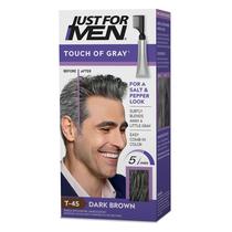 Kit de Coloração de Cabelo Masculino Touch of Grey Dark Brown T-45 Kit de Coloração de Cabelo Masculino Touch of Grey Dark Brown T-45