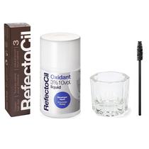 Kit de Coloração de Cabelo RefectoCil Natural Brown - Com Oxidante 3% Kit de Coloração de Cabelo RefectoCil Natural Brown - Com Oxidante 3%