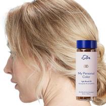 Kit de coloração de cabelo: salão permanente, loiro claro, cinza, cobertura