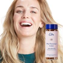 Kit de coloração de cabelo Sealon, tintura de cabelo permanente, cobertura 100% cinza