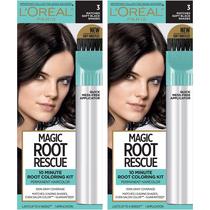 Kit de Coloração L'Oréal Paris Magic Root Rescue - Soft Black