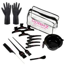 Kit de coloração para cabelo OPAWZ 16 peças com tigela e bolsa Kit de coloração para cabelo OPAWZ 16 peças com tigela e bolsa