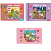 Kit de colorir Comfy and Fluffy Red + Comfy and Cozy Pink + Comfy and Cozy Purple Kit de colorir Comfy and Fluffy Red + Comfy and Cozy Pink + Comfy and Cozy Purple