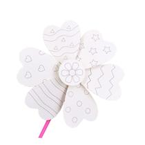 Kit de colorir de papel artesanal EXCEART Windmill DIY Conjunto de 10 unidades